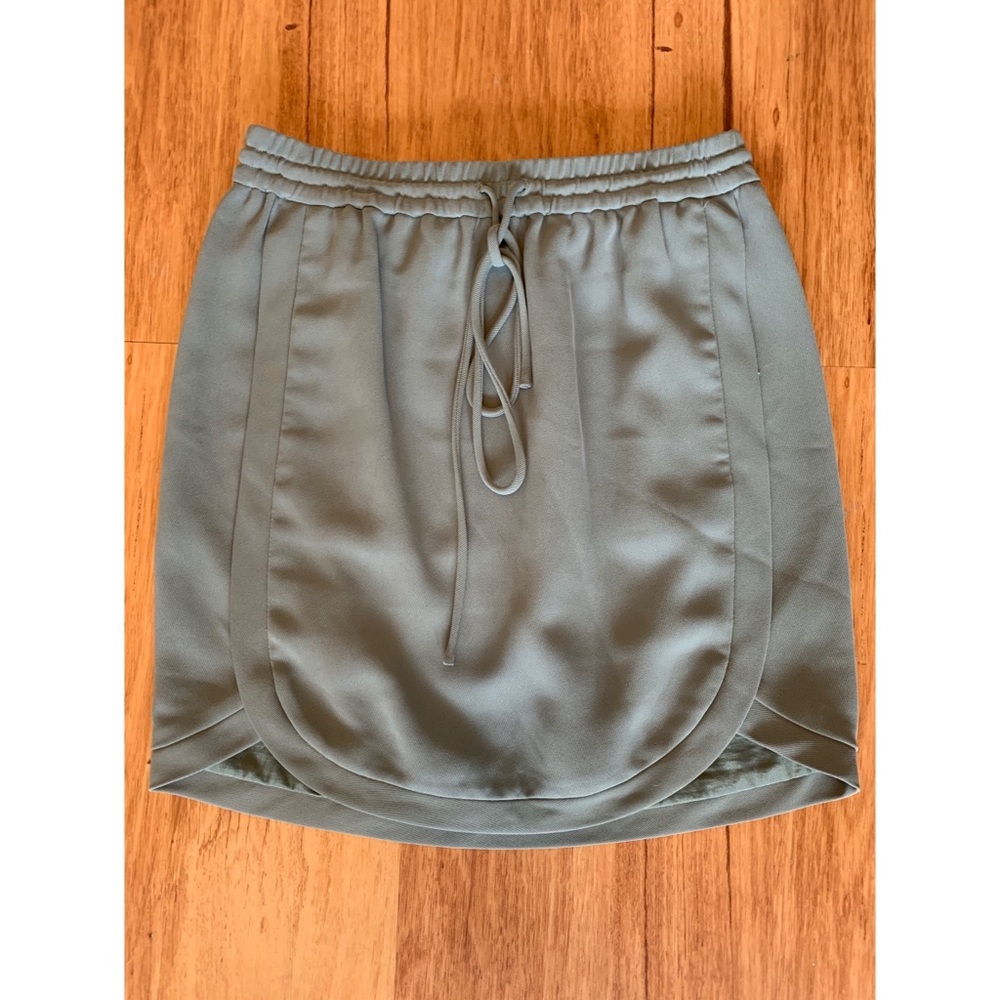 Jcrew loose gray skirt with elastic tie waste